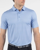 ÁO POLO GOLF NAM TAY NGẮN MÀU XANH DƯƠNG NHẠT HỌA TIẾT CHẤM BI PL60516T6