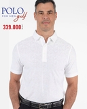 ÁO POLO GOLF NAM TAY NGẮN MÀU TRẮNG HỌA TIẾT HOA PL60516T8