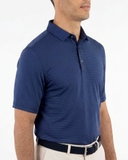 ÁO POLO GOLF NAM TAY NGẮN MÀU XANH NAVY KẺ SỌC NGANG PL60516T3