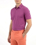 ÁO POLO GOLF NAM TAY NGẮN MÀU ĐỎ TÍM KẺ SỌC NGANG PL60516T2