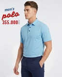 ÁO POLO GOLF NAM TAY NGẮN MÀU XANH DƯƠNG KẺ SỌC NGANG PL60529D8