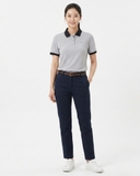 ÁO POLO NAM VẢI COTTON TAY NGẮN MÀU XÁM CỔ ĐEN PL60527N5