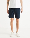 QUẦN SHORT THUN NAM PHỐI DÂY RÚT MÀU XANH NAVY QS60604M3