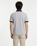 ÁO POLO NAM VẢI COTTON TAY NGẮN MÀU XÁM CỔ ĐEN PL60527N5