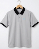 ÁO POLO NAM VẢI COTTON TAY NGẮN MÀU XÁM CỔ ĐEN PL60527N5