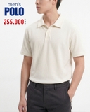 ÁO POLO NAM TAY NGẮN MÀU KEM PL60523T2