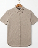 ÁO SƠ MI NAM TAY NGẮN VẢI THUN COTTON MÀU BEIGE SM60623N2