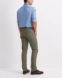 QUẦN DÀI KAKI CO GIÃN NAM PHOM ỐNG ĐỨNG MÀU RÊU QK60710D5