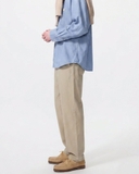 QUẦN DÀI LINEN NAM LƯNG CO GIÃN MÀU BE QL60730T4