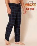 QUẦN NGỦ NAM LƯNG CO GIÃN VẢI NỈ FLANNEL HỌA TIẾT CA RÔ QN60805L