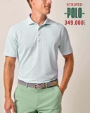 ÁO POLO NAM TAY NGẮN KẺ SỌC NGANG MÀU XANH LÁ PL60804D6