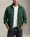 ÁO SƠ MI NAM TAY DÀI VẢI NỈ FLANNEL HỌA TIẾT CA RÔ SM60711H9
