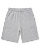 QUẦN SHORT UNISEX VẢI THUN LƯNG CO GIÃN MÀU XÁM TRẮNG QS60630V5
