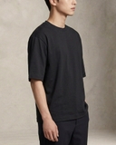 ÁO THUN NAM OVERSIZE CỔ TRÒN TAY NGẮN MÀU ĐEN AT60825T10