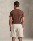 QUẦN SHORT UNISEX VẢI THUN LƯNG CO GIÃN MÀU KEM QS60630V3