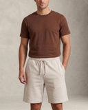 QUẦN SHORT UNISEX VẢI THUN LƯNG CO GIÃN MÀU KEM QS60630V3