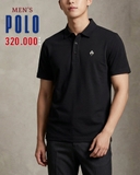 ÁO POLO THỂ THAO NAM TAY NGẮN MÀU ĐEN PL60818H2