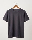 ÁO THUN NAM OVERSIZE CỔ TRÒN TAY NGẮN MÀU XÁM TRO AT60825T8