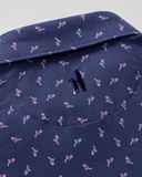 ÁO POLO GOLF NAM TAY NGẮN MÀU XANH NAVY HỌA TIẾT HỒNG HẠC PL60910H6