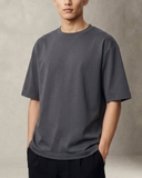 ÁO THUN NAM OVERSIZE CỔ TRÒN TAY NGẮN MÀU XÁM AT60825T9