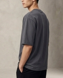 ÁO THUN NAM OVERSIZE CỔ TRÒN TAY NGẮN MÀU XÁM AT60825T9