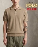 ÁO POLO NAM DỆT KIM TAY NGẮN MÀU BE PL60831N2