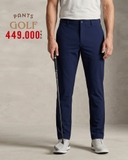 QUẦN DÀI GOLF NAM ỐNG ĐỨNG LƯNG PHỐI THUN CO GIÃN MÀU XANH NAVY QG60808T3