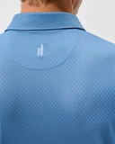 ÁO POLO GOLF NAM TAY NGẮN MÀU XANH DƯƠNG NHẠT HỌA TIẾT GIỌT NƯỚC PL60910H1