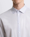 ÁO SƠ MI NAM PHOM SLIMFIT TAY DÀI HỌA TIẾT CHẤM BI SM60921T6