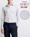 ÁO SƠ MI NAM PHOM SLIMFIT TAY DÀI HỌA TIẾT CHẤM BI SM60921T6