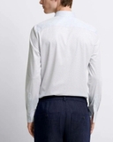 ÁO SƠ MI NAM PHOM SLIMFIT TAY DÀI HỌA TIẾT CHẤM BI SM60921T6