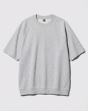 ÁO THUN NAM CỔ TRÒN TAY RAGLAN BO LAI MÀU XÁM NHẠT AT60914T4