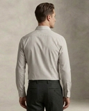 ÁO SƠ MI NAM PHOM SLIMFIT TAY DÀI MÀU BEIGE KẺ SỌC DỌC SM60921T1