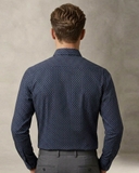 ÁO SƠ MI NAM PHOM SLIMFIT TAY DÀI HỌA TIẾT HOA NHÍ SM60922T7