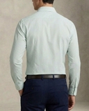 ÁO SƠ MI NAM PHOM SLIMFIT TAY DÀI MÀU XANH NGỌC KẺ SỌC DỌC SM60921T2