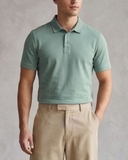 ÁO POLO COTTON NAM TAY NGẮN MÀU XANH RÊU PL6A04K9