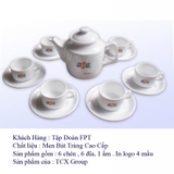 Ấm Chén Bát Tràng In Logo TCX-G6