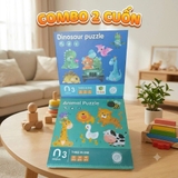 Đồ chơi S-Kids Combo 2 bộ xếp hình puzzle nam châm 3 cấp độ level 3 cho bé từ 3-6 tuổi, hình mờ hỗ trợ