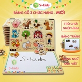 Bảng ghép hình núm gỗ