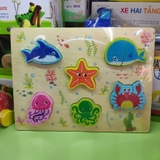 Đồ Chơi Trẻ Em Thông Minh - Bảng ghép hình gỗ nổi đa dạng chủ đề