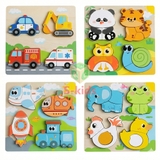 Bảng xếp hình nhiều chủ đề 18x18 cm