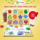 Bảng ghép hình núm gỗ