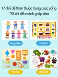 Học liệu bóc dán montessori 17 chủ đề
