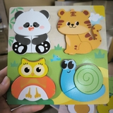 Tranh ghép gỗ nổi 18x18