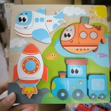 Tranh ghép gỗ nổi 18x18