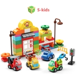 Lắp ráp Mô hình thành phố 105pcs Xe 1614-2 Lego