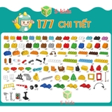 Lắp ghép 177pcs ô tô và nhà 1615-1 Lego