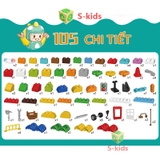 Lắp ráp Mô hình thành phố 105pcs Xe 1614-2 Lego