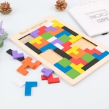Bảng Xếp Gạch Tetris - Đồ Chơi Xếp Hình Gỗ Thông Minh Giúp Phát Triển Trí Não Cho Trẻ
