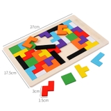 Bảng Xếp Gạch Tetris - Đồ Chơi Xếp Hình Gỗ Thông Minh Giúp Phát Triển Trí Não Cho Trẻ